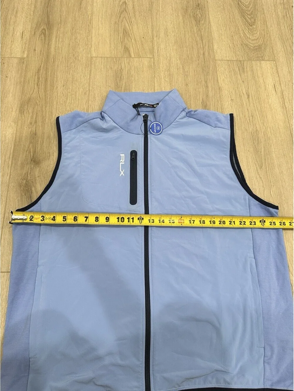 NWT Ralph Lauren RLX Golf Full Zip Wicking Stretch Vest Blue Men's Size 2XL